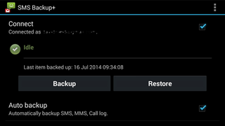 Archive Texts and Call Logs on Android with SMS Backup +